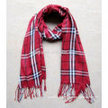 Fashion women plaid 100% viscose pashmina scarf